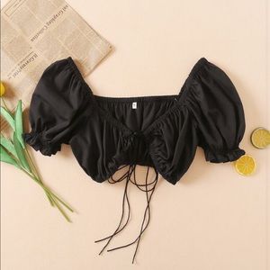 Cropped Black Shirt